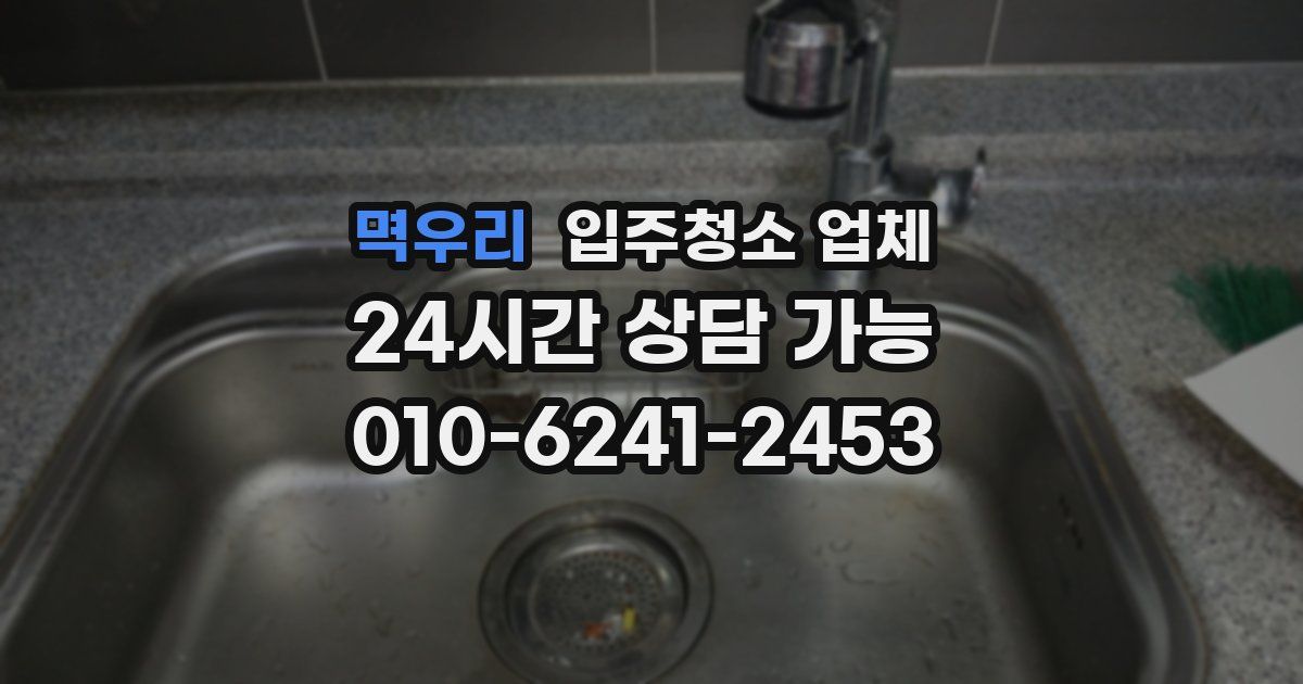 멱우리 입주청소 업체