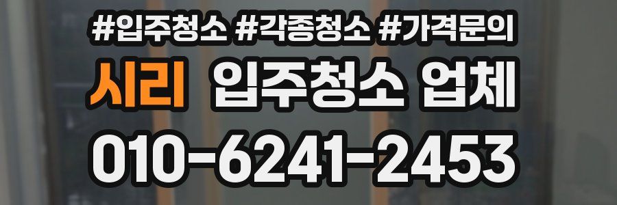 시리 입주청소 업체