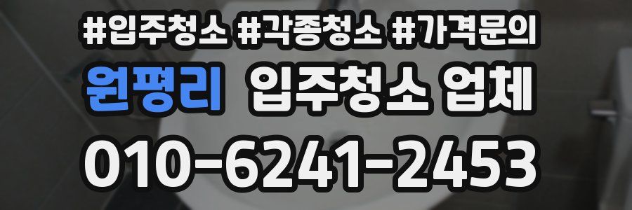 원평리 입주청소 업체