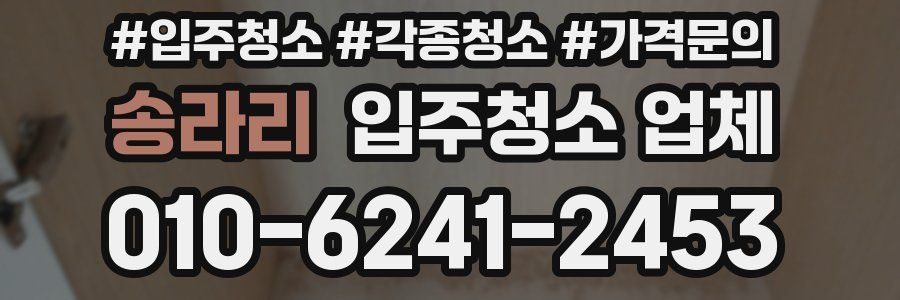 송라리 입주청소 업체