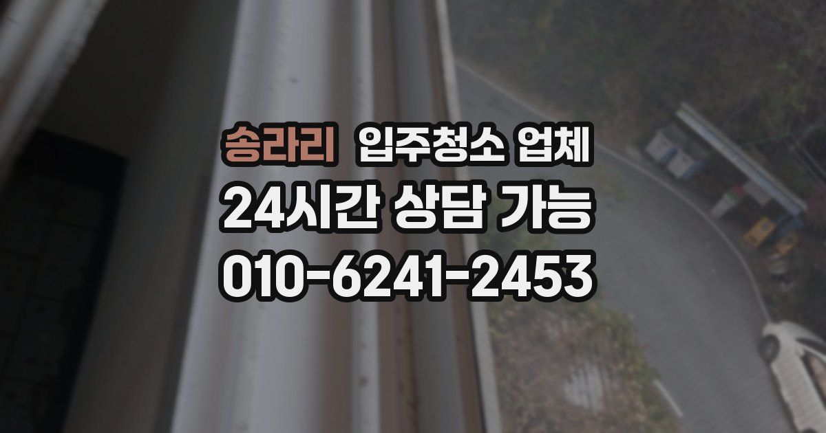 송라리 입주청소 업체