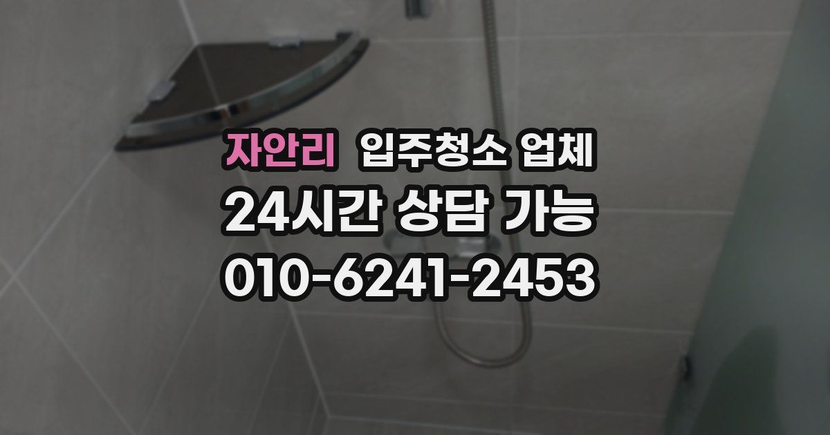 자안리 입주청소 업체