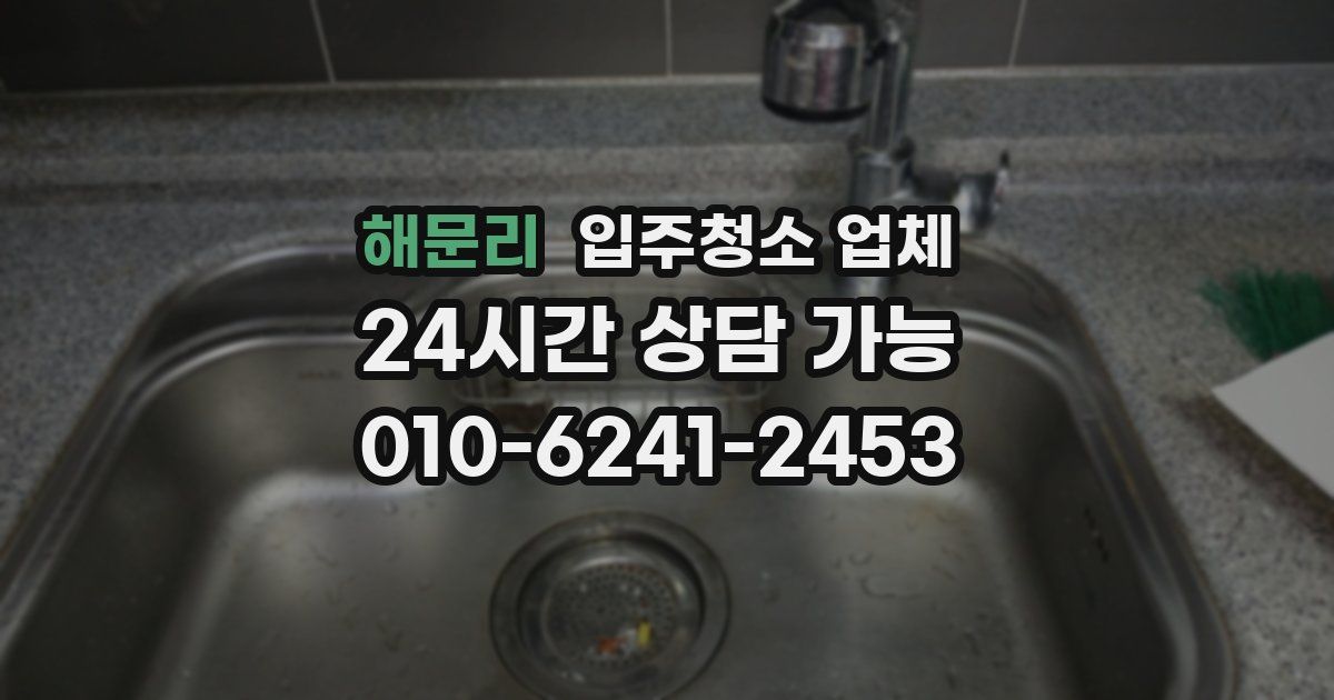해문리 입주청소 업체