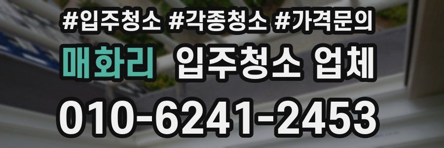 매화리 입주청소 업체