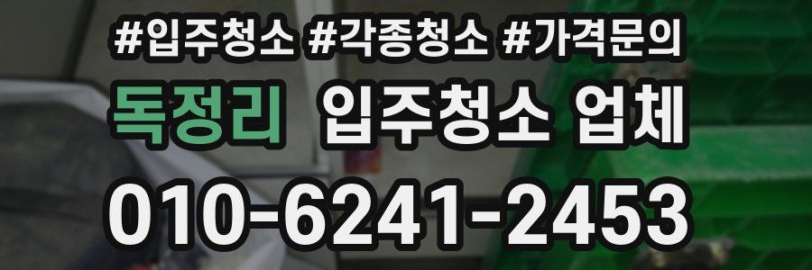 독정리 입주청소 업체