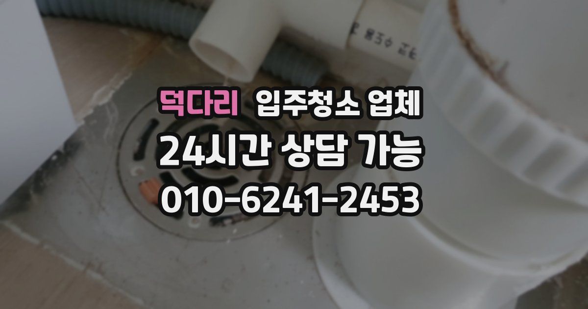 덕다리 입주청소 업체