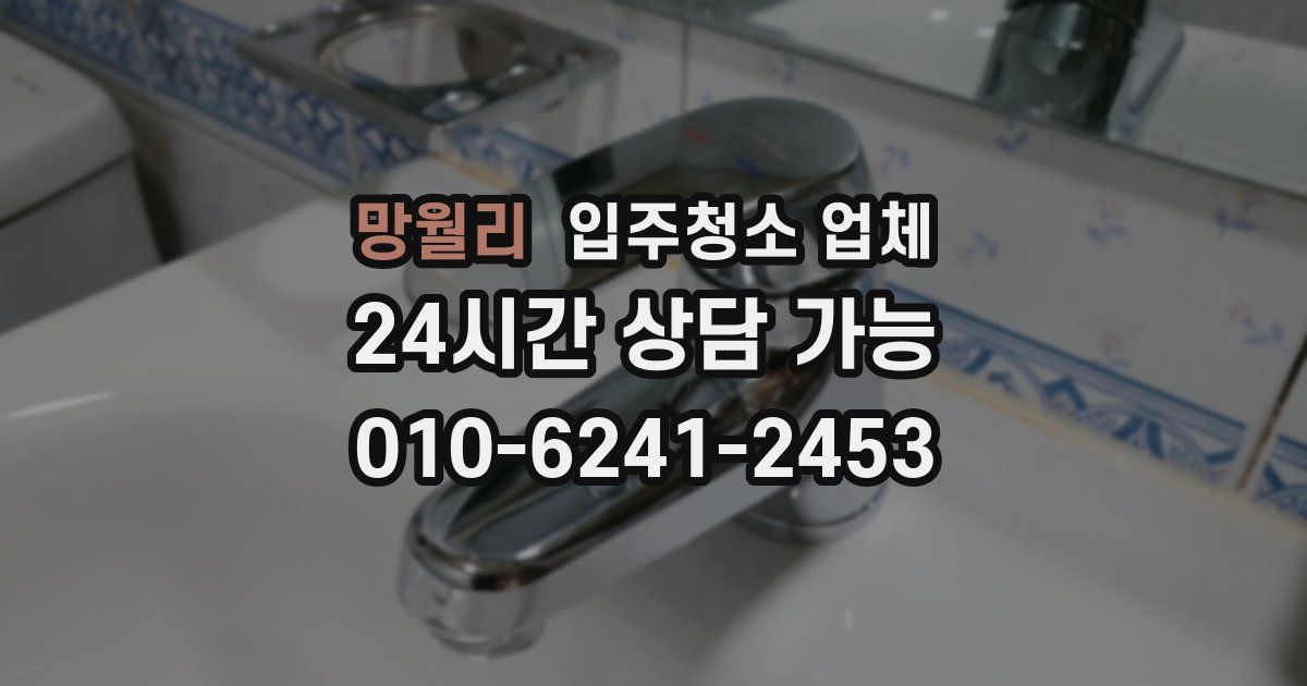 망월리 입주청소 업체