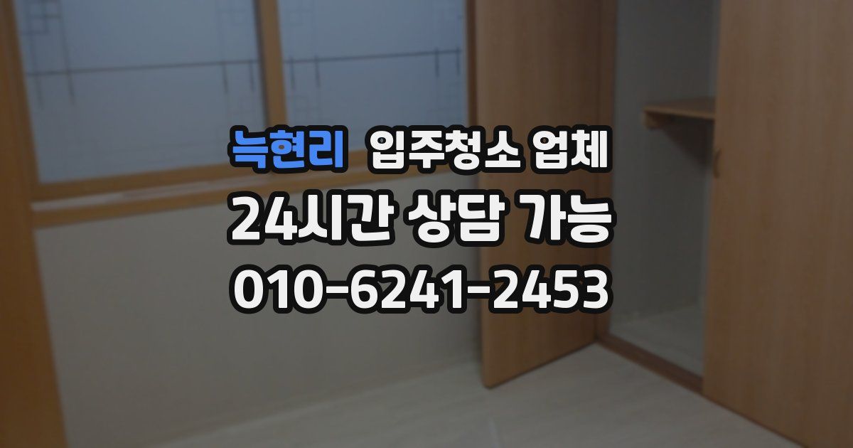 늑현리 입주청소 업체