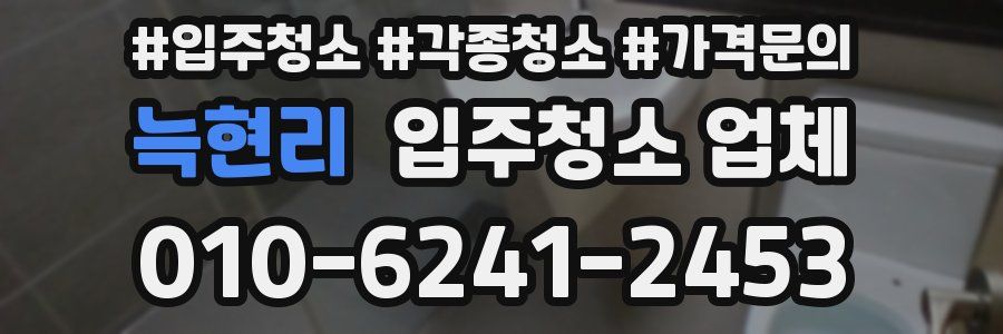 늑현리 입주청소 업체