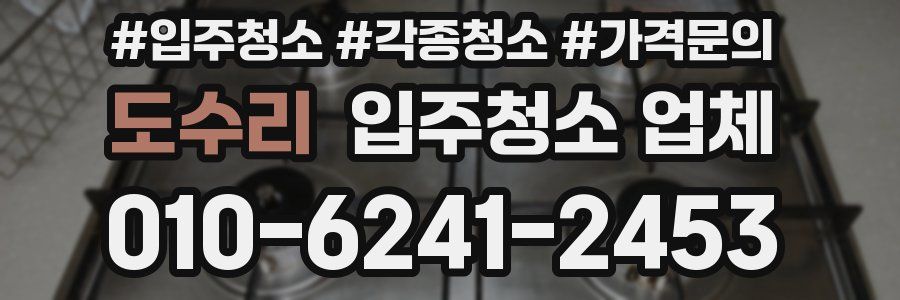 도수리 입주청소 업체
