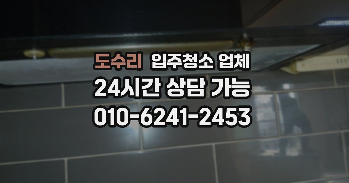 도수리 입주청소 업체