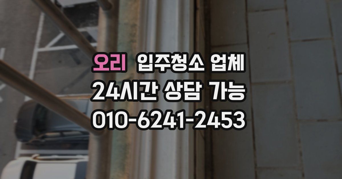 오리 입주청소 업체