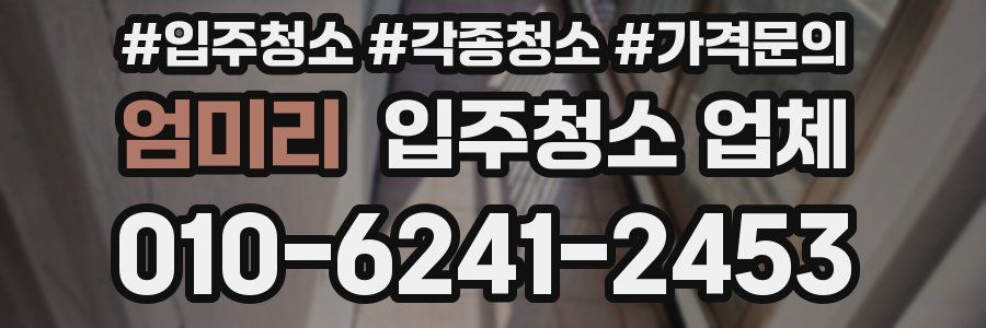 엄미리 입주청소 업체