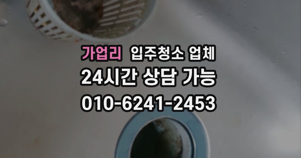 가업리 입주청소 업체
