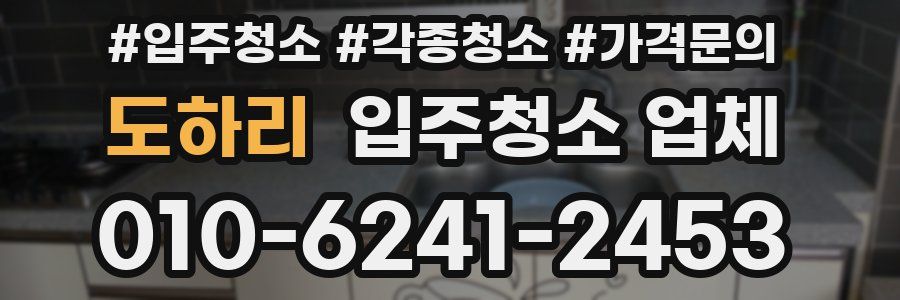 도하리 입주청소 업체