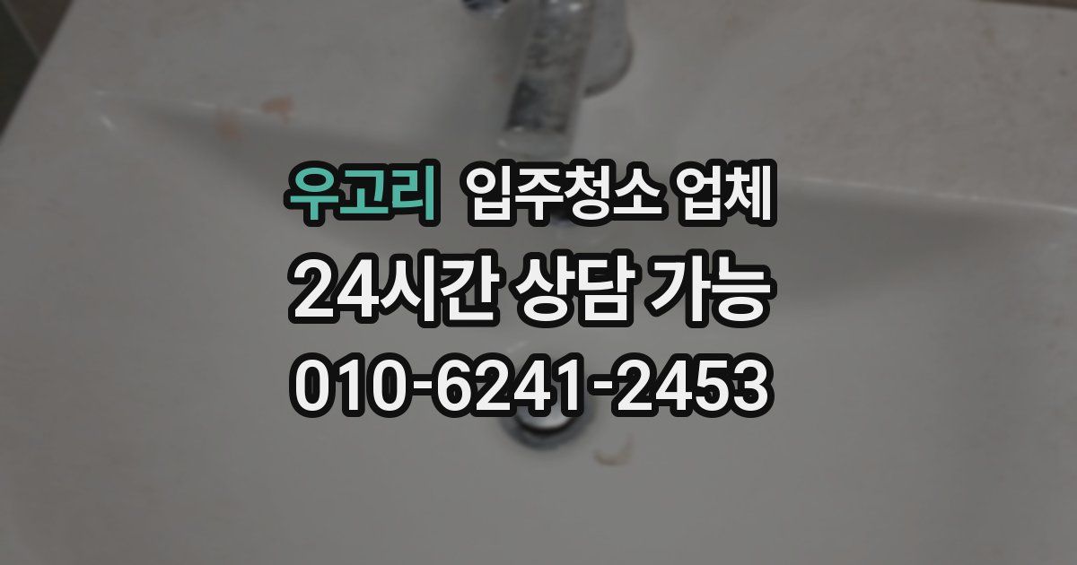 우고리 입주청소 업체