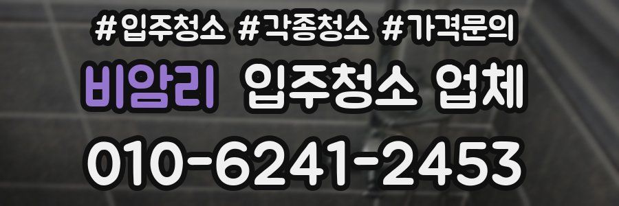 비암리 입주청소 업체