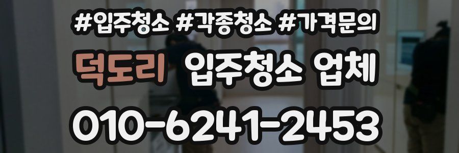 덕도리 입주청소 업체