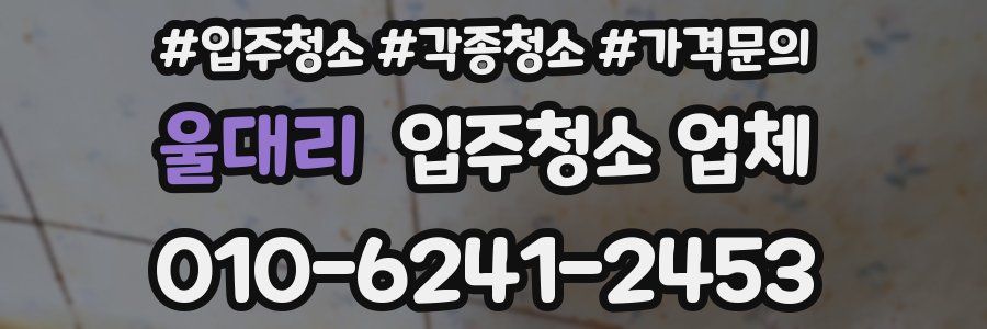 울대리 입주청소 업체
