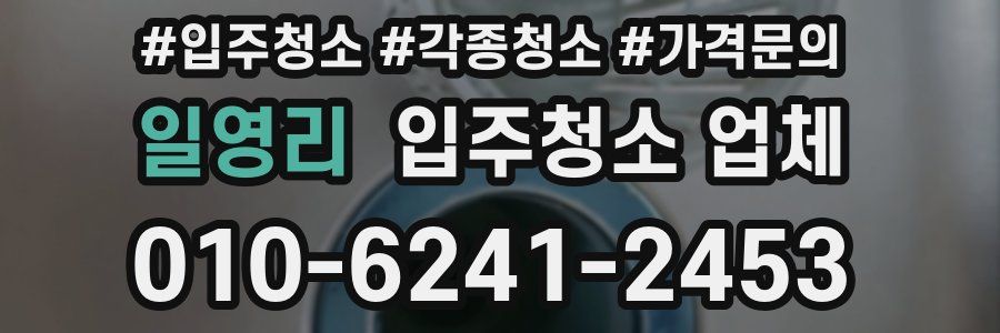 일영리 입주청소 업체