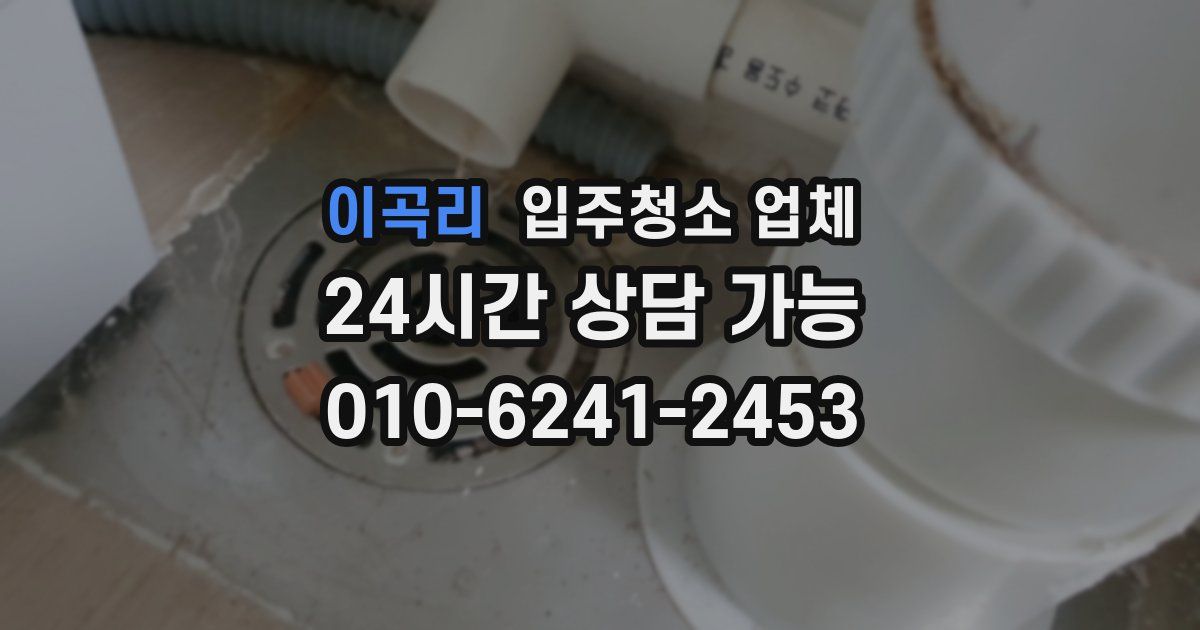 이곡리 입주청소 업체