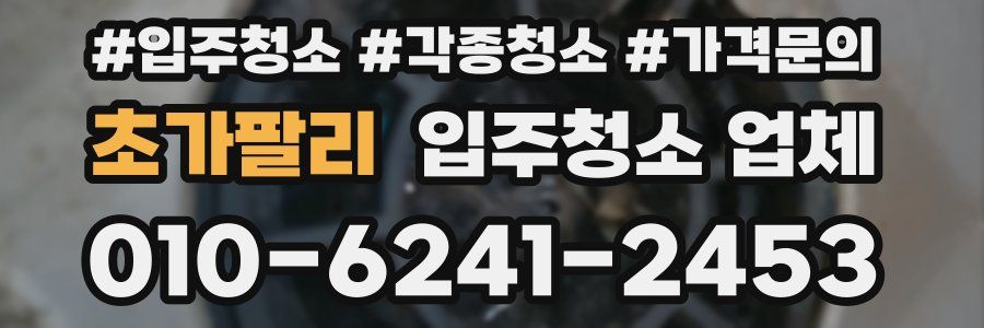 초가팔리 입주청소 업체
