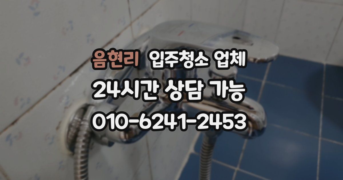 음현리 입주청소 업체