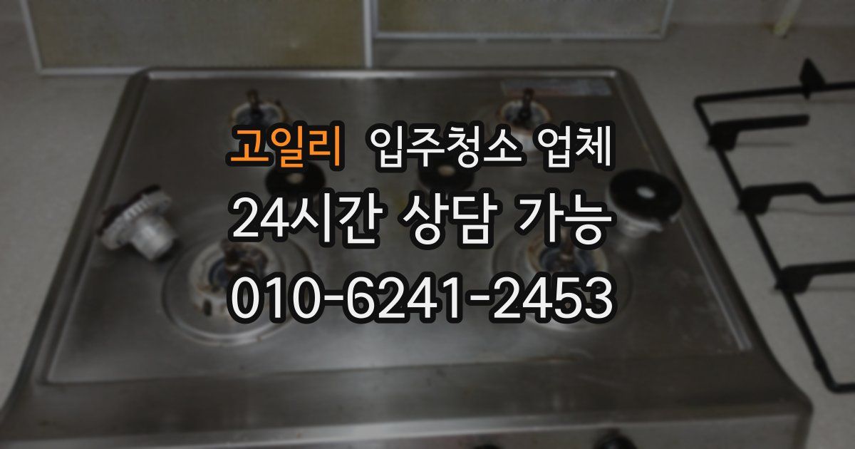 고일리 입주청소 업체