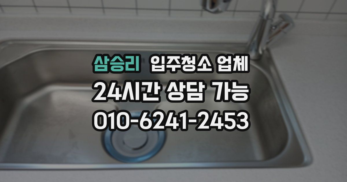 삼승리 입주청소 업체