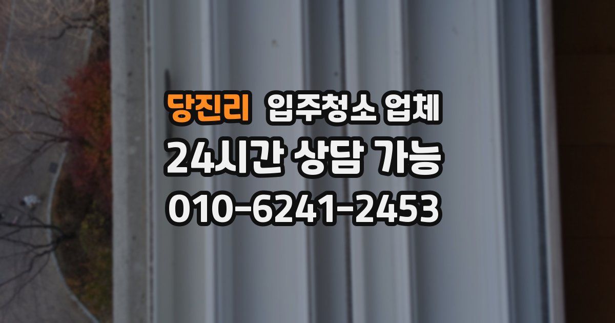 당진리 입주청소 업체
