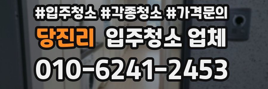 당진리 입주청소 업체