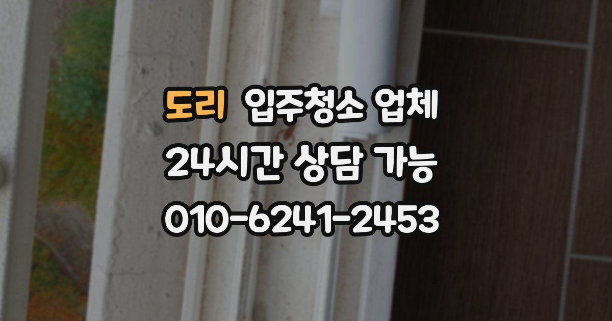 도리 입주청소 업체