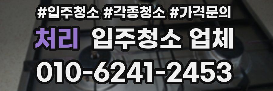 처리 입주청소 업체