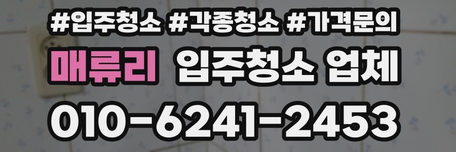 매류리 입주청소 업체