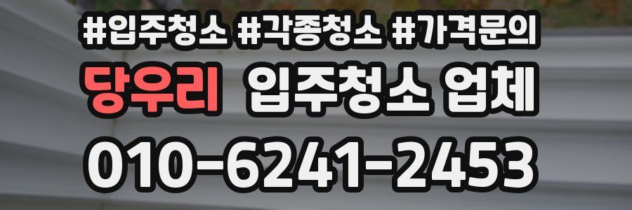 당우리 입주청소 업체