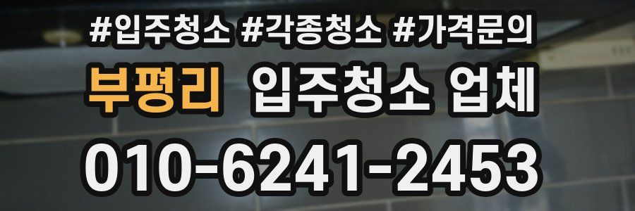 부평리 입주청소 업체