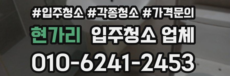 현가리 입주청소 업체