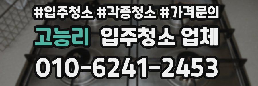 고능리 입주청소 업체