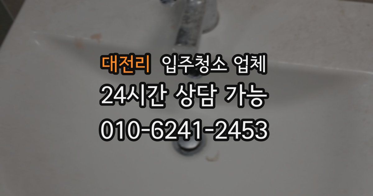 대전리 입주청소 업체