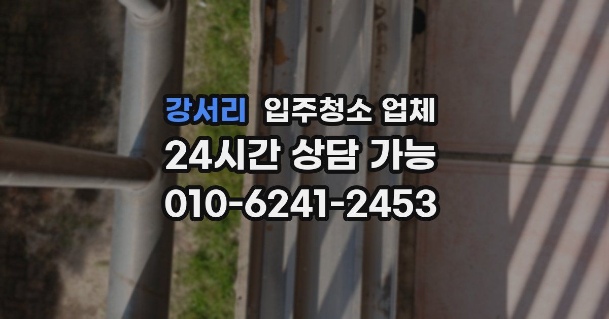 강서리 입주청소 업체