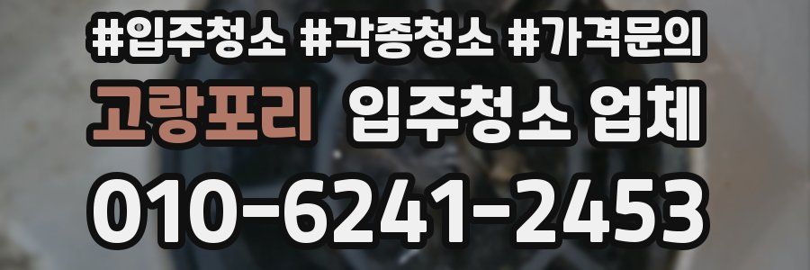 고랑포리 입주청소 업체