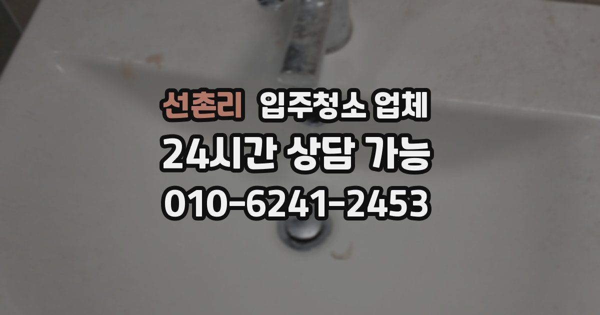 선촌리 입주청소 업체