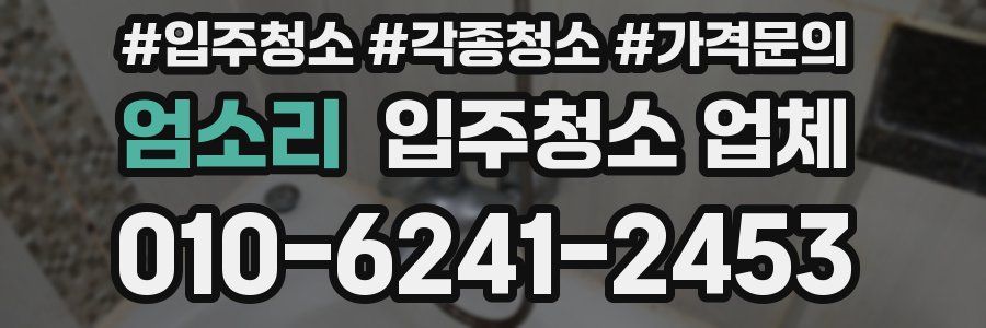 엄소리 입주청소 업체
