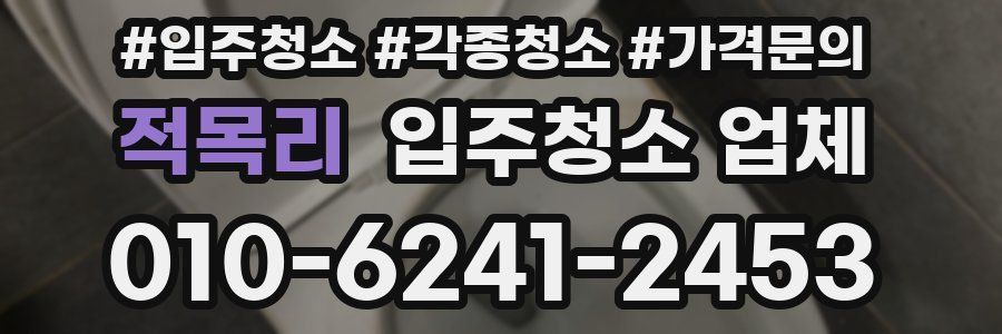 적목리 입주청소 업체