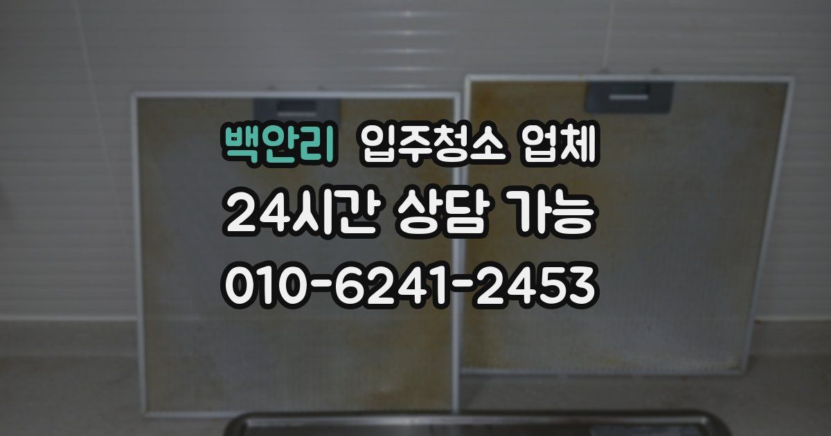 백안리 입주청소 업체