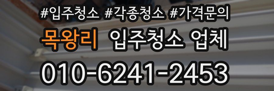 목왕리 입주청소 업체