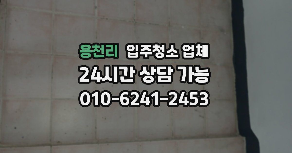 용천리 입주청소 업체