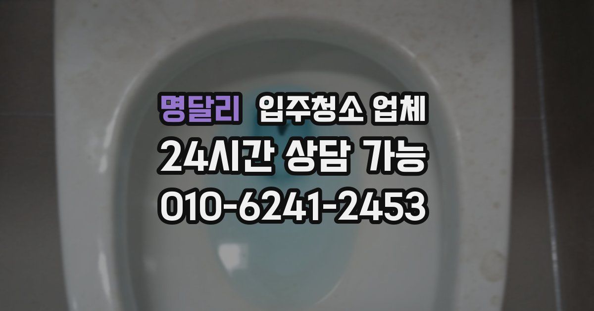 명달리 입주청소 업체