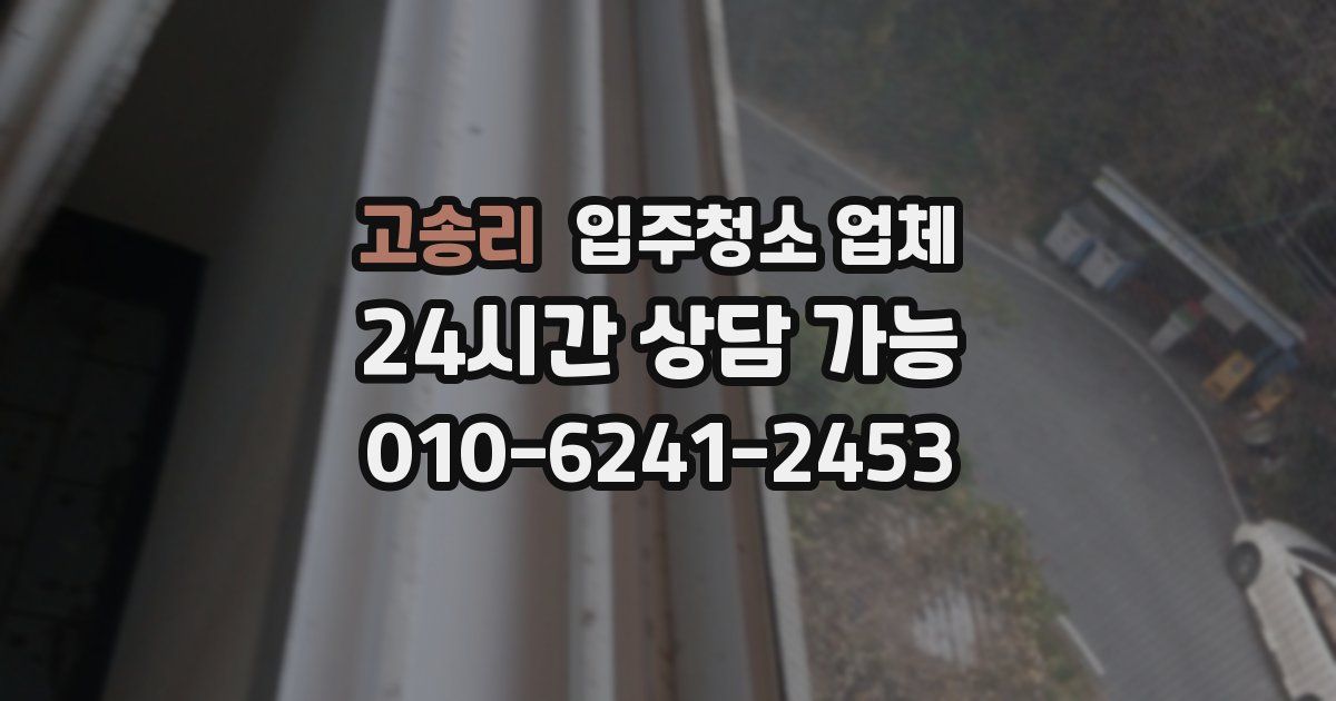 고송리 입주청소 업체