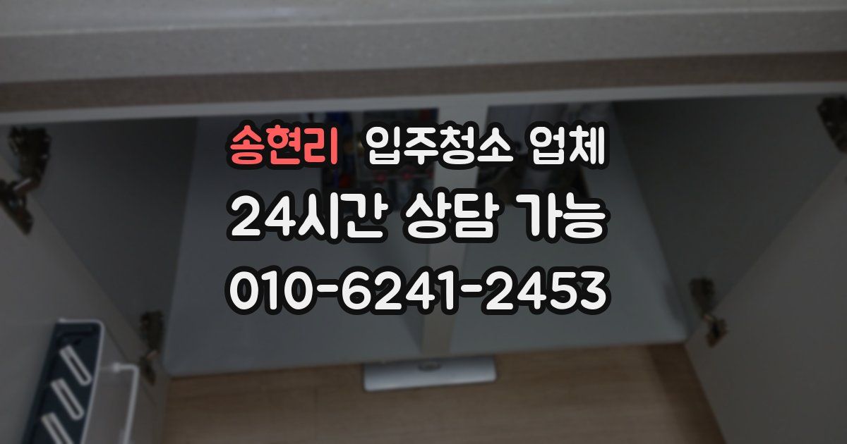 송현리 입주청소 업체